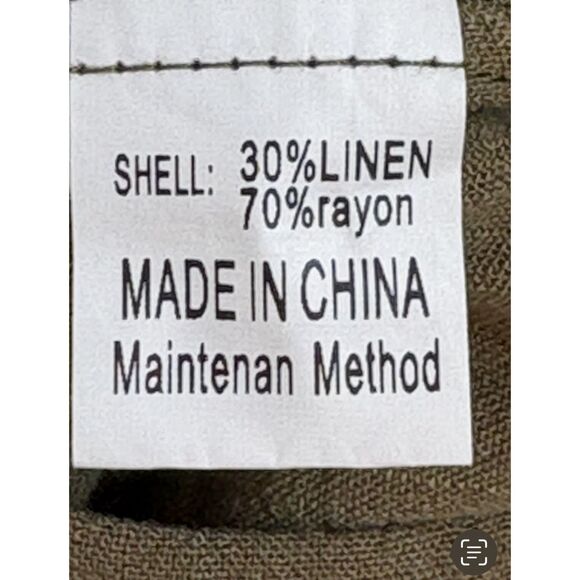 ANRABESS Linen Pants Boho Wide Leg High Waist Lounge Cropped S Lagenlook - Picture 8 of 12